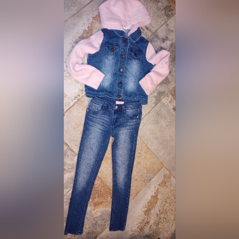 Jacket and jeans size 6/7 $15 set.